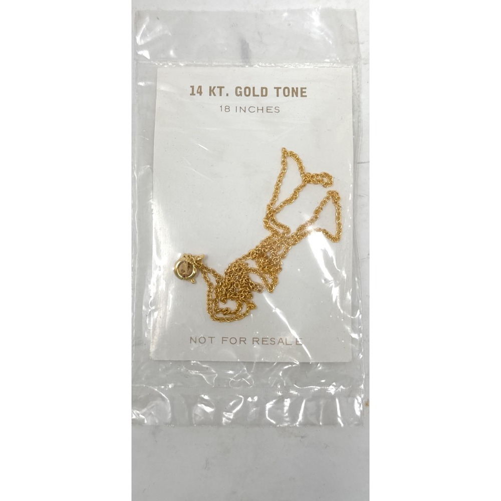 14KT Gold Tone 18 Inch Necklace
